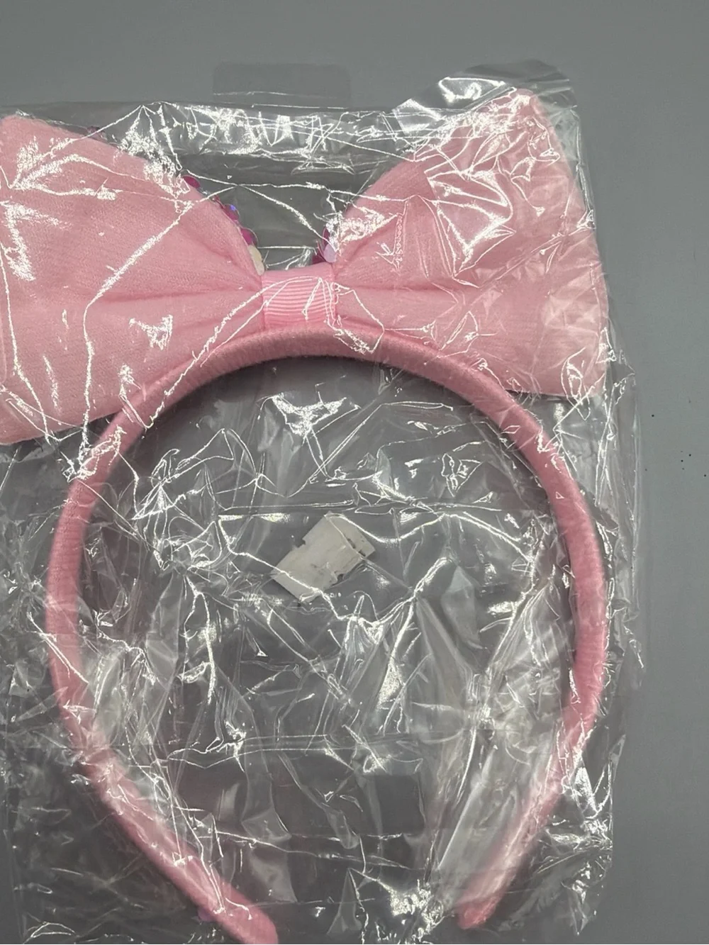 Pink Sequin Bow Headband
